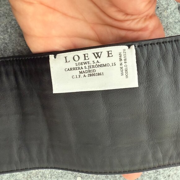 Loewe black leather beaded tie back belt - Picture 4 of 5